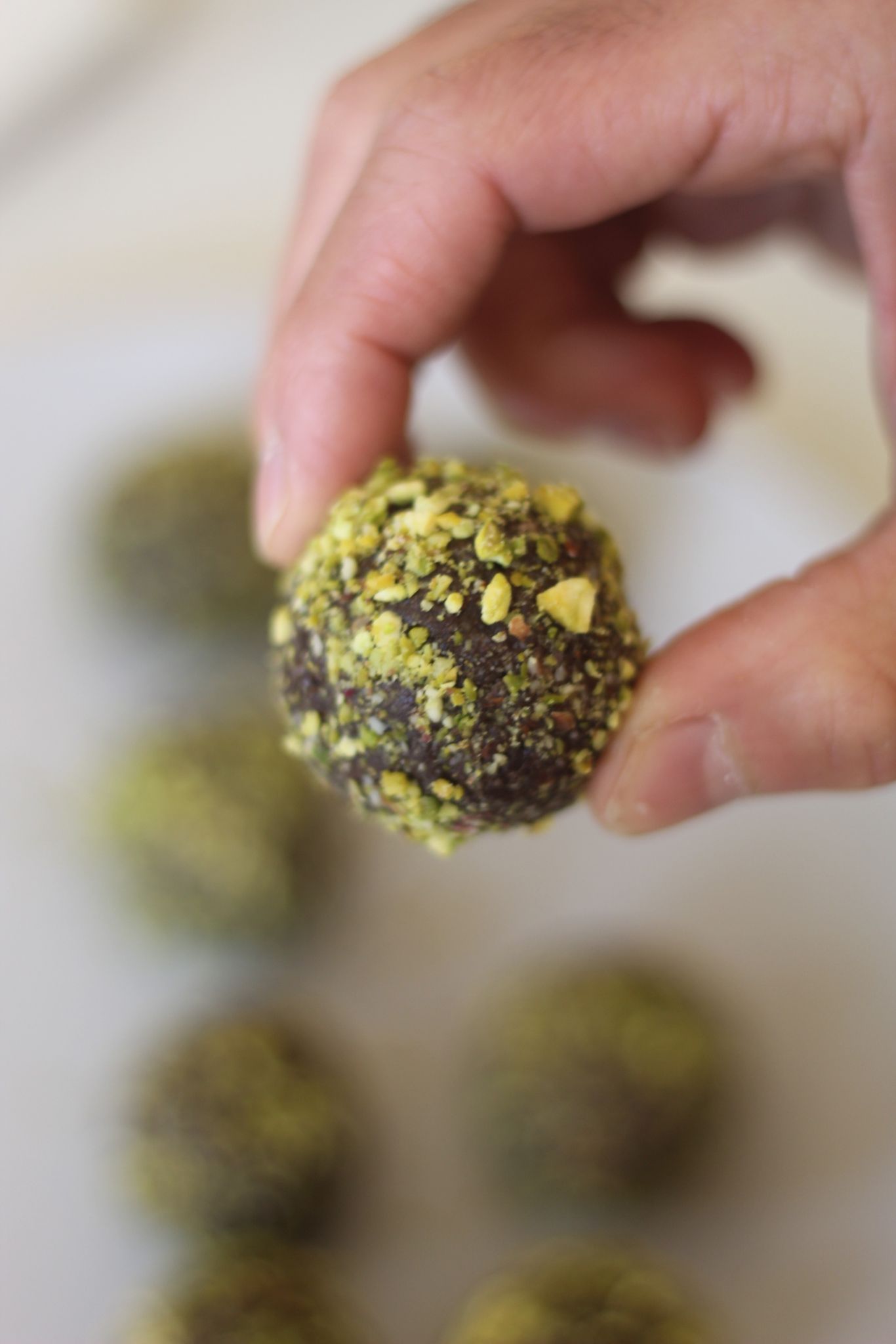 Pistachio Chocolate Truffles (Gluten Free)
