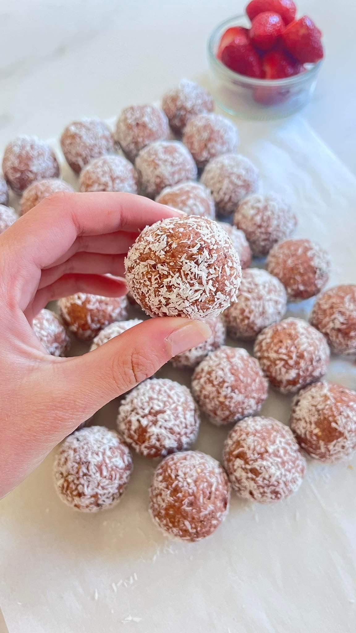 Strawberry Balls (Nut Free)