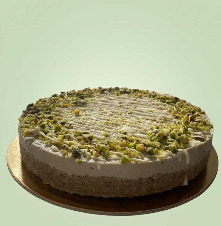 Diabetic Pistachio, Vanilla and White Chocolate Cake