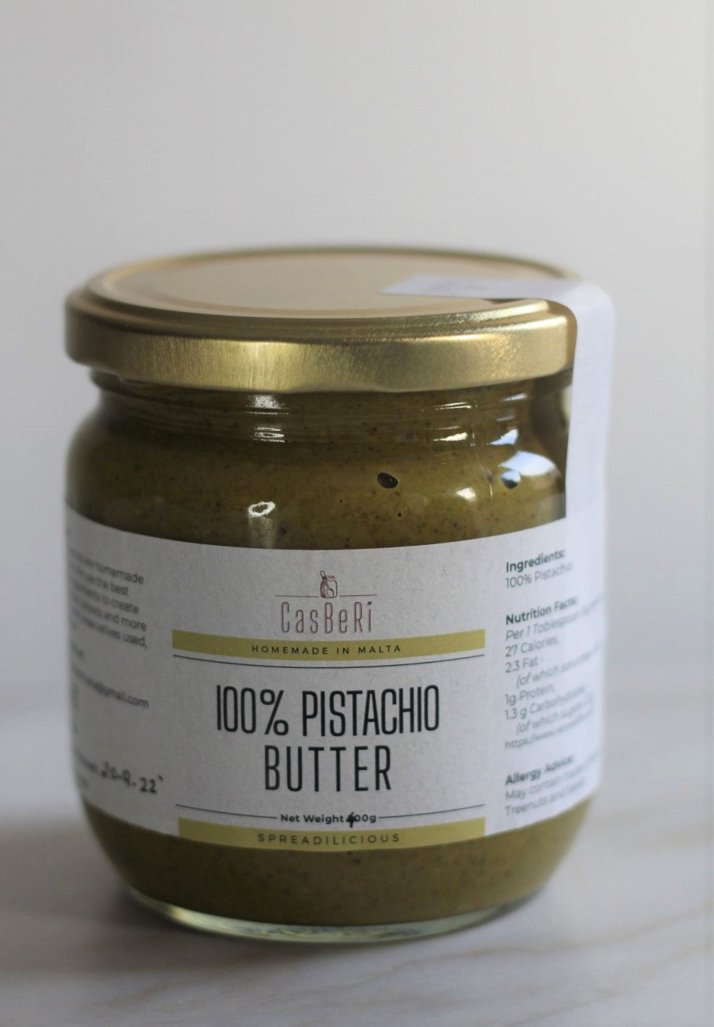 Unsalted Pistachio Butter